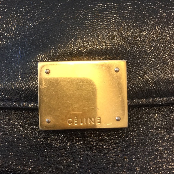 Celine Trapeze - Black Patent Leather/Suede - Picture 2 of 8